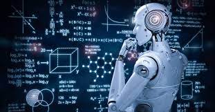 Can Artificial Intelligence Create? In the eyes of the law? - Robot thinking about a mathematical problem