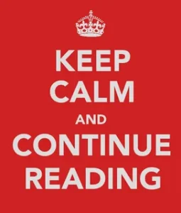 Keep Calm and Read on